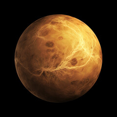 Venus planet from space Sphere planet in the solar system - obrazy, fototapety, plakaty