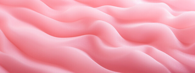 Close-up delicate pink foam on the sponge texture.
