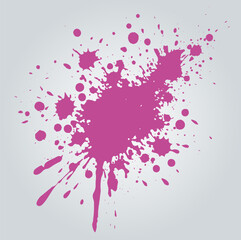 Vector abstract image of an ink blot on a light background