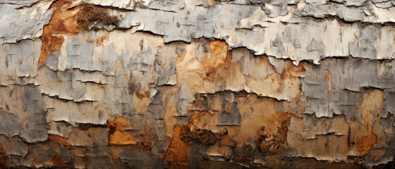 Close-up of birch bark texture - obrazy, fototapety, plakaty