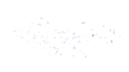 Random falling snow flakes wallpaper. Snowfall dust freeze granules. Snowfall transparent background