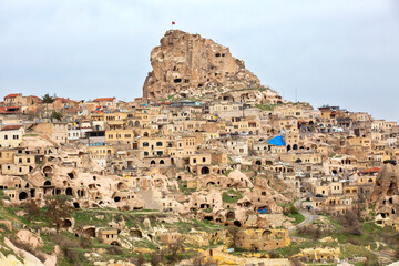 Fototapeta na wymiar Cappadocia and rock formations.