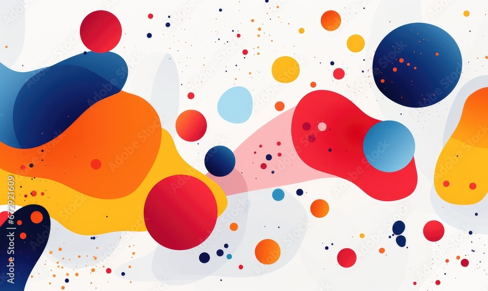 Aufkleber abstract colorful background with circles and dots. vector illustration for your design