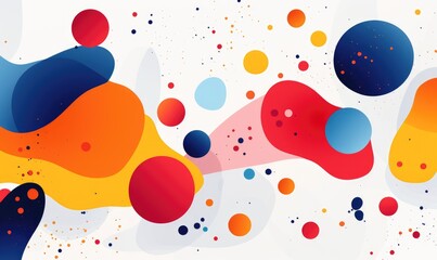 abstract colorful background with circles and dots. vector illustration for your design