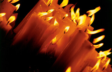 fire in the dark