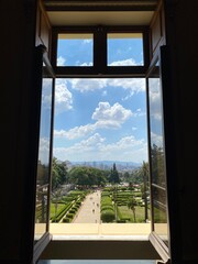 View from the window of the Ipiranga Museum in São Paulo - Brazil