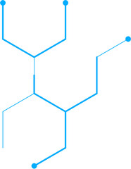 Hexagonal Tech Pattern Isolated Vector