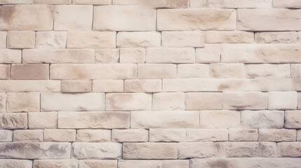Cream brick wall. Textured background.