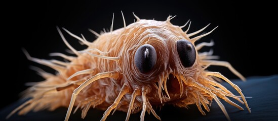 Microscopic footage displaying Demodex or microscopic mites found on the face