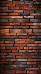 Red brick wall. Textured background.