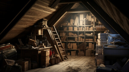 An old attic is filled with memories and stories of long ago