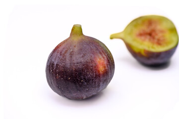 fresh appetizing figs on white background 5