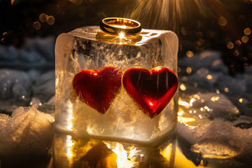 heart shaped candle