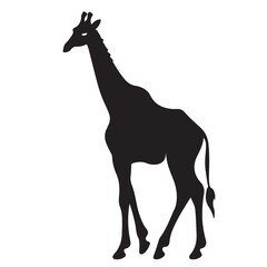 A gieaffe black Silhouette vactor
