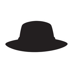 A hat black Silhouette vactor
