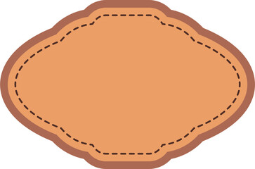 Vintage Label Color Brown Illustration
