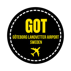 GOT Goteborg airport symbol icon	