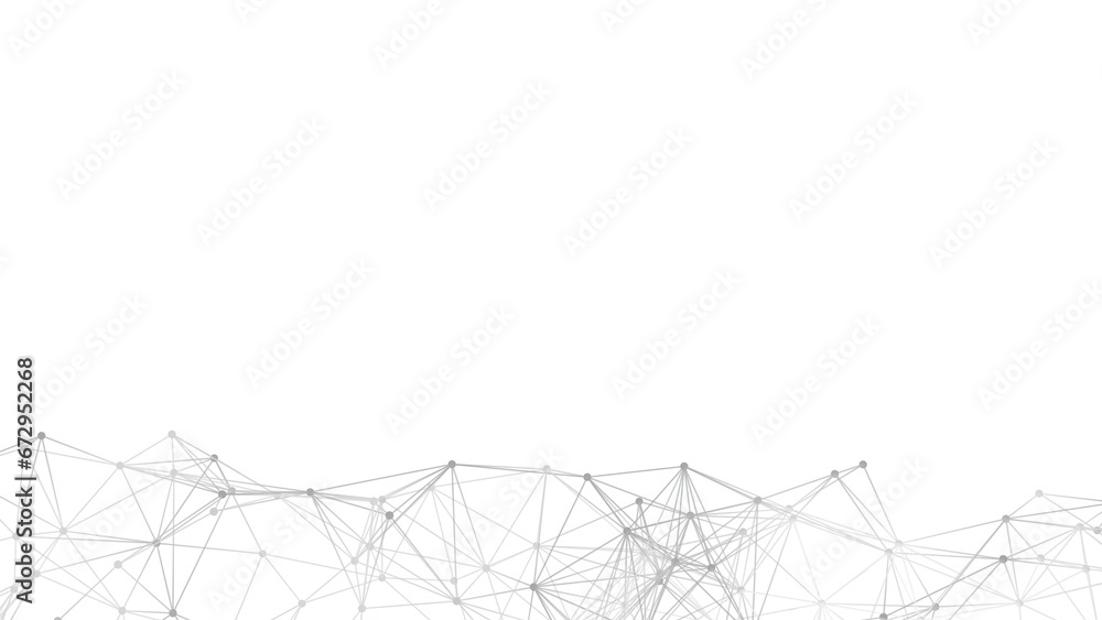 Poster Abstract geometric background. Plexus mesh backdrop illustration.