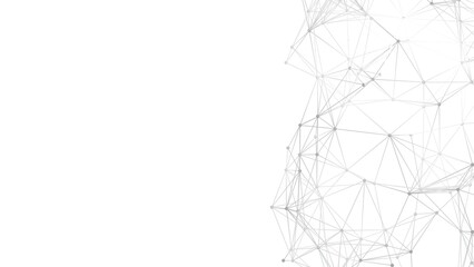 Abstract geometric background. Plexus mesh backdrop illustration.