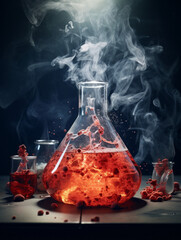 The Eerie Chemistry background - obrazy, fototapety, plakaty