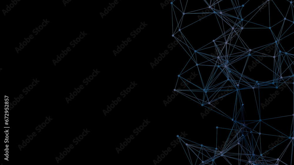Poster Abstract geometric background. Plexus mesh backdrop illustration.