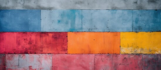 Using color in a creative way on the surface of concrete