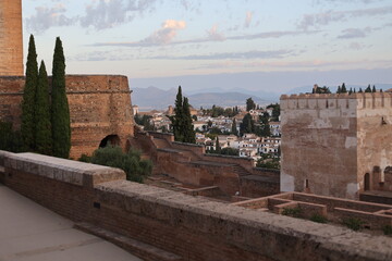 Fortress of the alhambra of granada, andalusia, spain