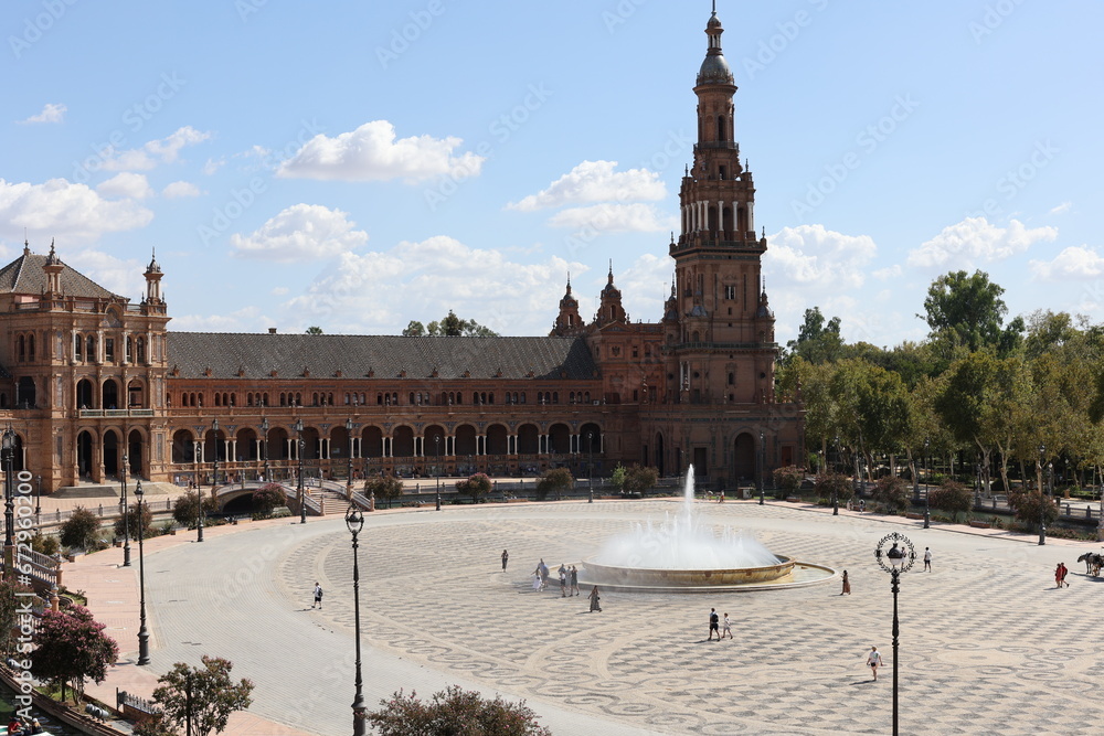 Wall mural seville plaza de espana