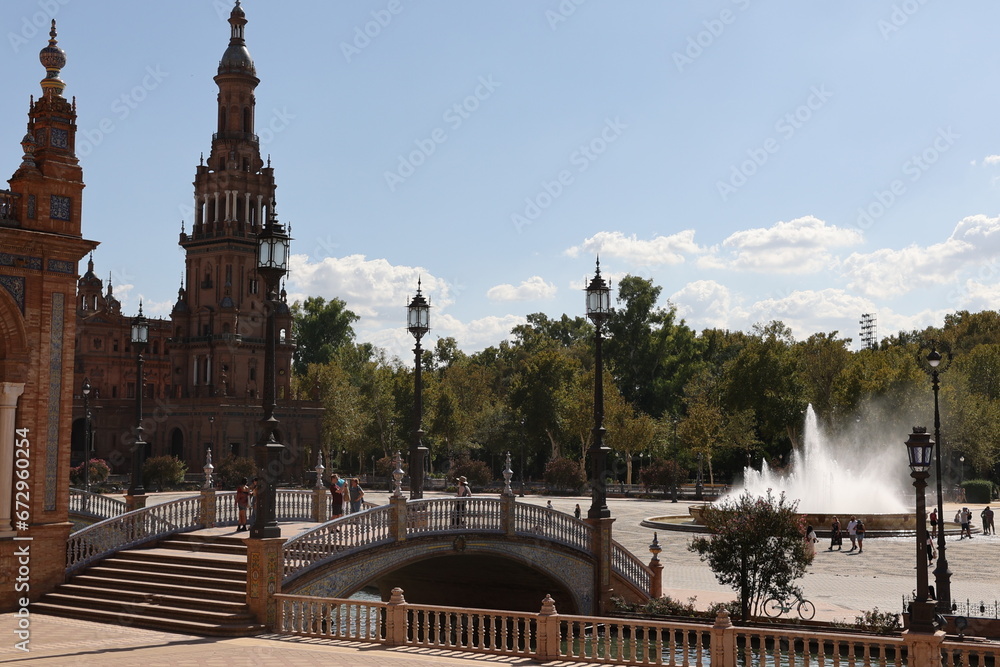 Wall mural seville plaza de espana