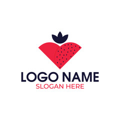 strawberry logo design