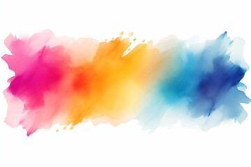 Abstract brush watercolour line, colorful pattern