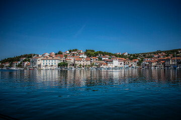 Fototapeta na wymiar Croatian town by the water