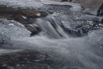 Mountain Creek - Freeze-Up in Northern BC, Canada