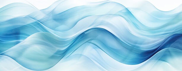 Obraz premium abstract blue waves background