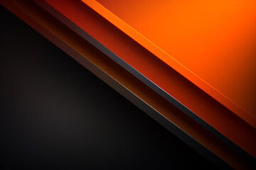 Obraz premium abstract black and orange diagonal design, minimal background