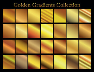 Gold background texture vector icon seamless pattern. Light, realistic, elegant, shiny, metallic and golden gradient illustration. Mesh material. Design for frame, ribbon, coin, abstract