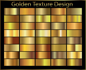 Gold background texture vector icon seamless pattern. Light, realistic, elegant, shiny, metallic and golden gradient illustration. Mesh material. Design for frame, ribbon, coin, abstract