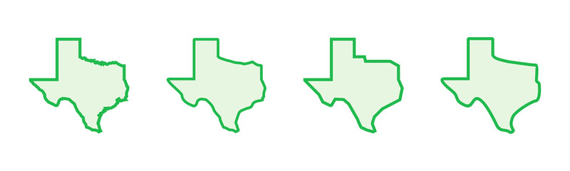 Texas icon set. texas sign symbol