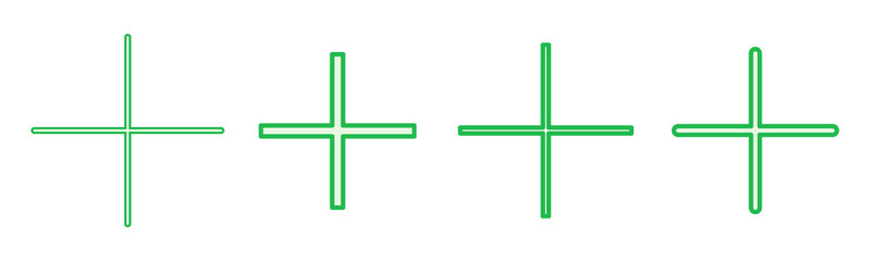 Obraz premium Plus Icon set. Add plus icon