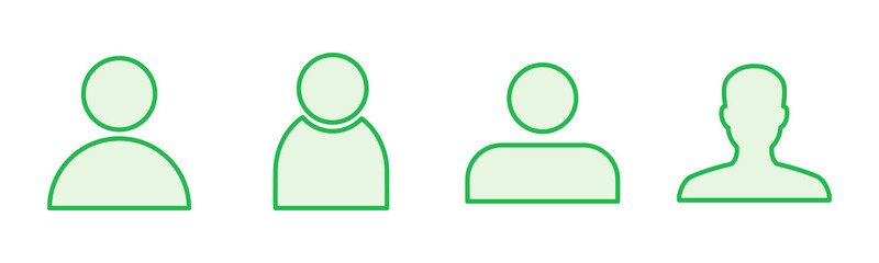 People icon set. person icon vector. User Icon vector