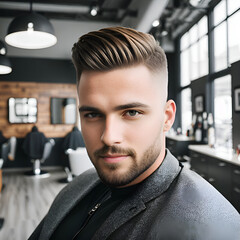Man with cool haircut