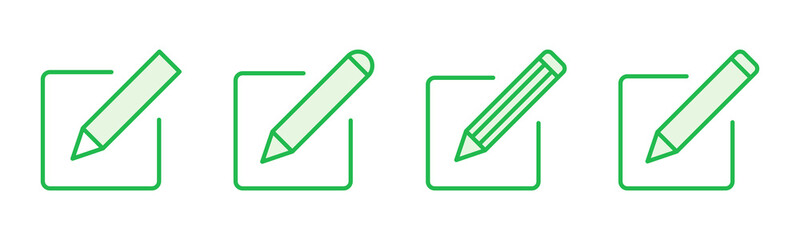 Edit icon set. edit document icon. edit text icon. pencil. sign up