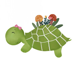 Watercolor Sea Turtle 