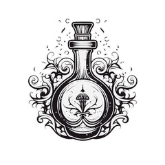 Dungeons and Dragons Potions Icon - Fantasy, Adventure, Exciting, Mystical - Generative AI Art Image - SVG