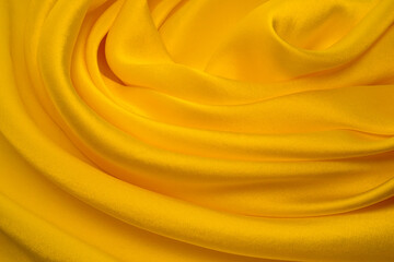 黄色のシルクサテン