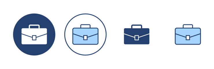 Briefcase icon vector. suitcase sign and symbol. luggage symbol.