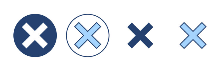 Close icon vector. Delete sign and symbol. cross sign