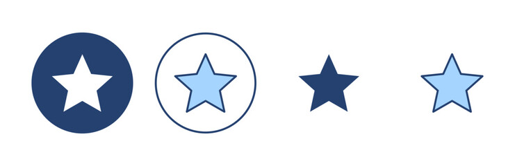 Star icon vector. rating sign and symbol. favourite star icon