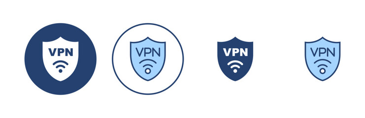 Vpn icon vector. Private network sign and symbol. virtual private network icon.