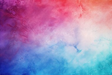 2 colors abstract watercolor background for design. Color gradient, purple and blue iridescent, bright, fun. Rough, grain, noise, grungy